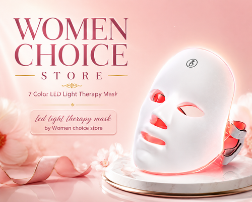 7-Color LED Light Therapy Facial Mask – At-Home Anti-Aging Skincare Device